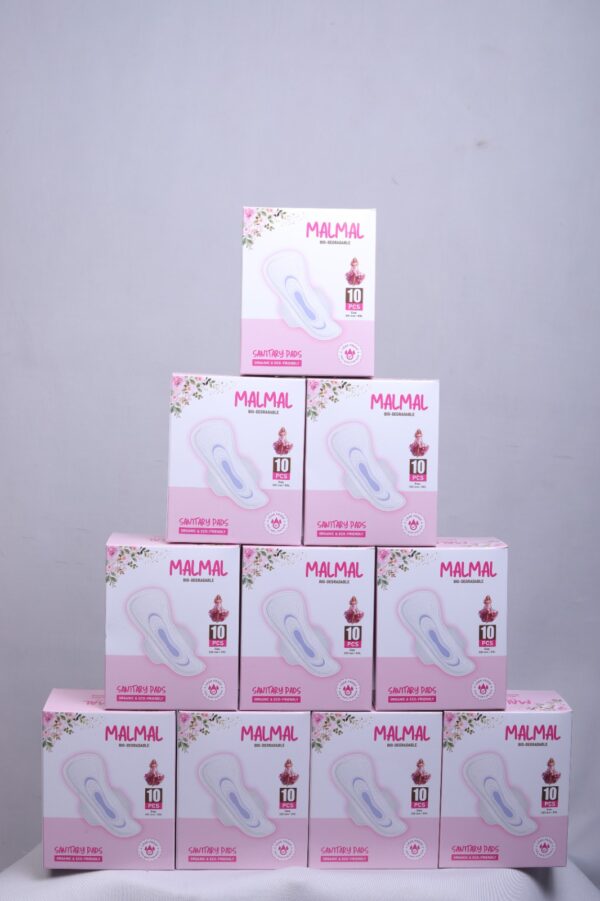 Malmal Ultra-Thin, Soft, Leak-Proof & Rash-Free Sanitary Pads with Wings  | XXL (320 mm) | 10 Pcs