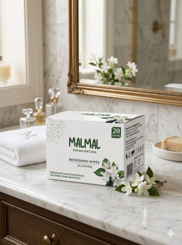 Malmal Refreshing Wipes - Jasmine (Pack of 20)